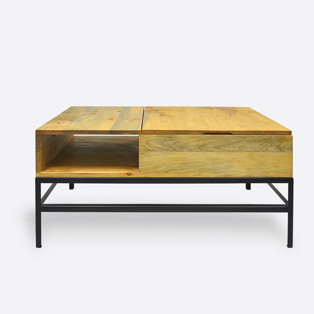 COUCHTISCH mit höhenverstellbarer Platte ASTOR - Eichefarben, Holz (70/110/50cm) - Rawood Furniture