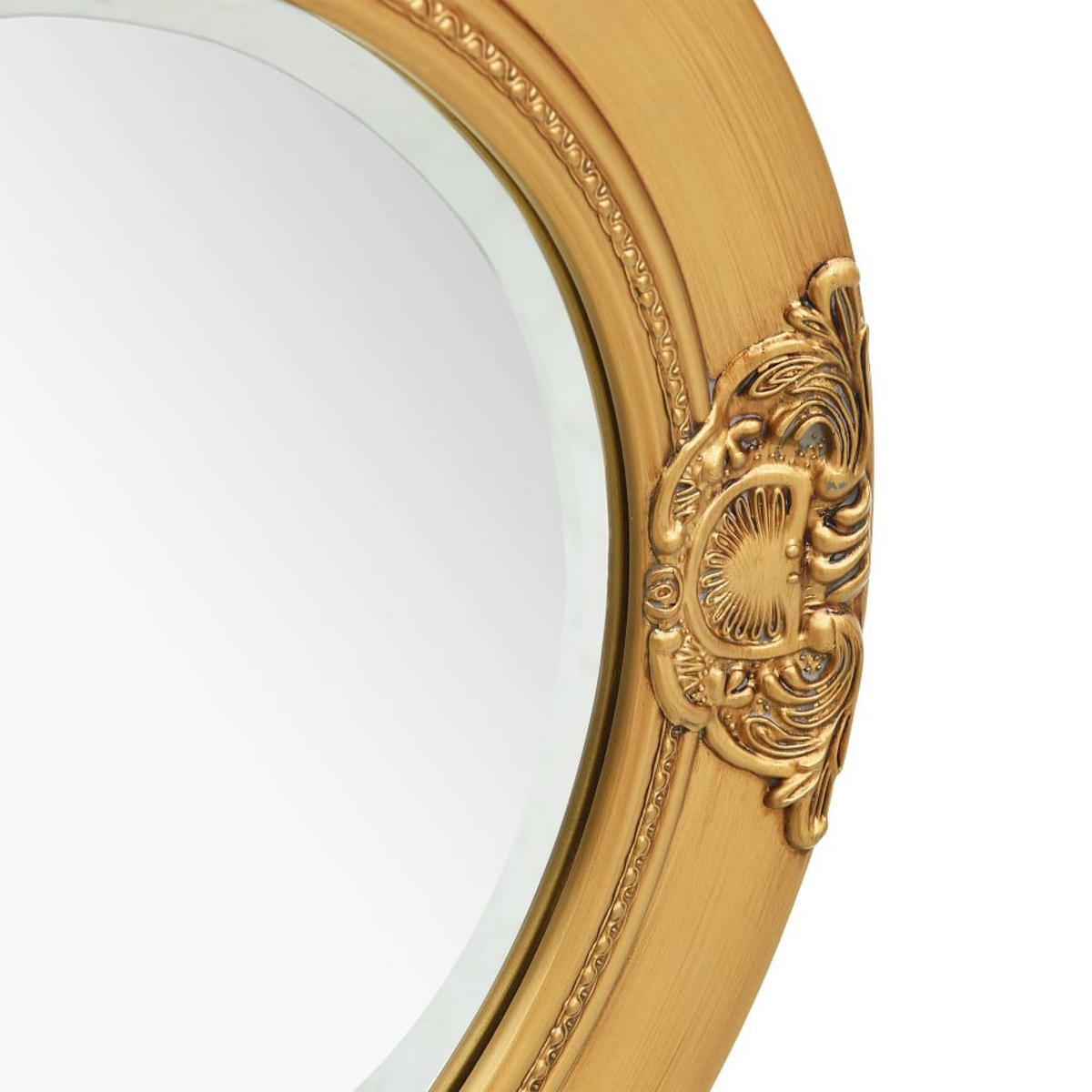 WANDSPIEGEL im Barock-Stil 50 cm Golden - Goldfarben, Holz (50/50/1cm) - furnicato