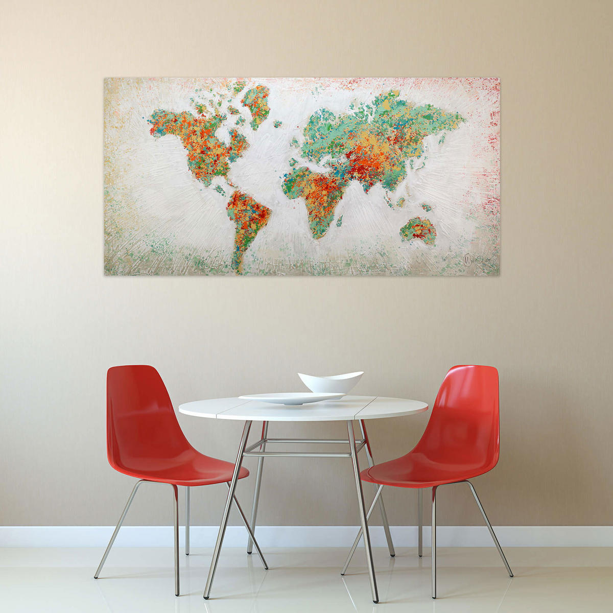 ACRYLBILD HANDGEMALT 140/70 cm - Multicolor, Holz/Textil (2.2/70cm) - KUNSTLOFT
