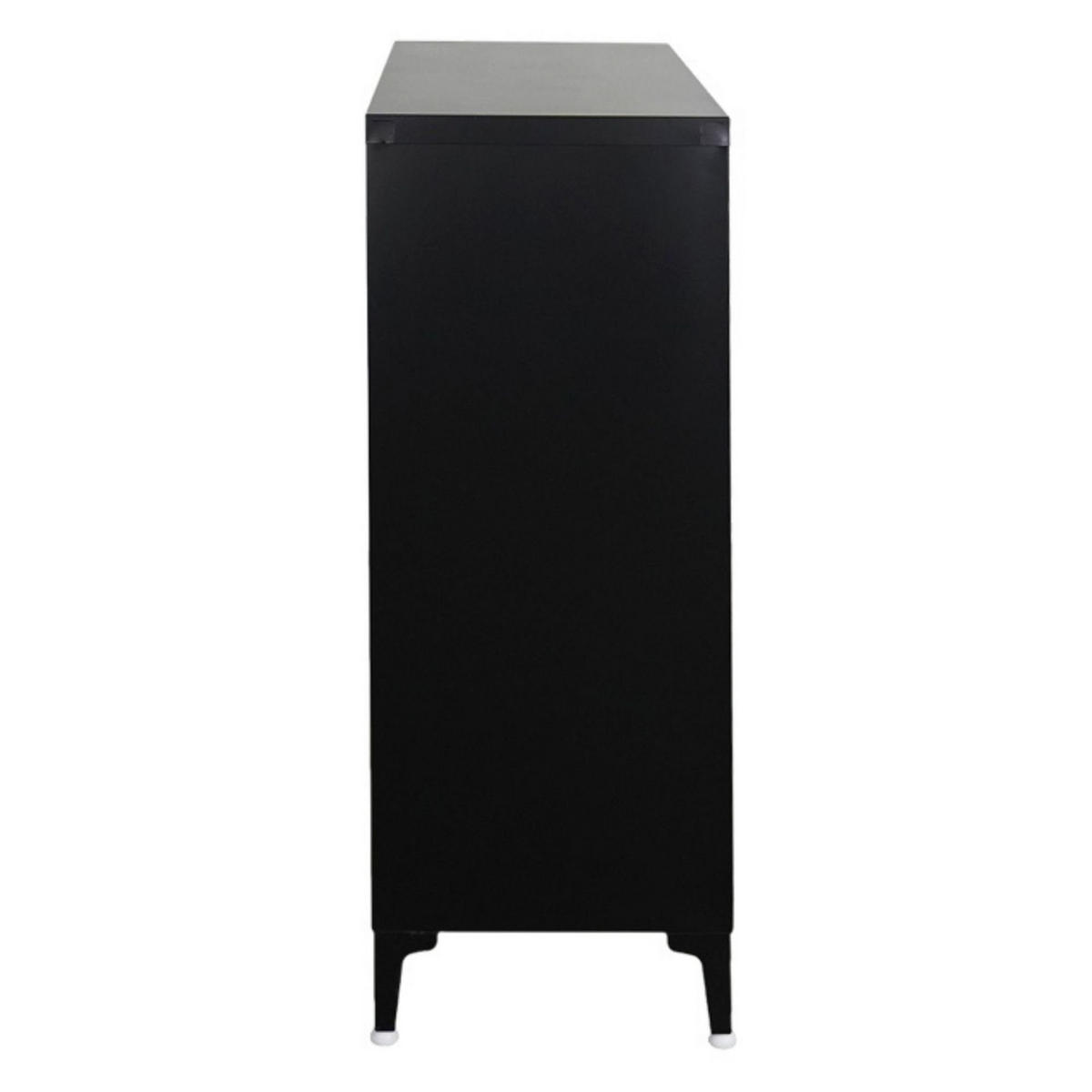 AKTENSCHRANK Elephant 2 Ebenen Schwarz 90x80x40cm - Schwarz, Metall (80/90/40cm) - PROREGAL