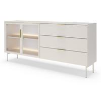 KOMMODE 182 cm Senza mit Schubladen, LED, Kaschmir - Kaschmir, Holz (182/82/39cm) - Emporius