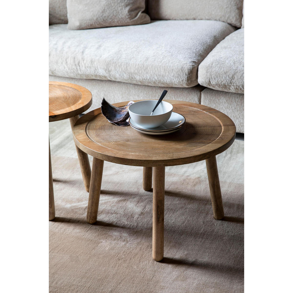 BEISTELLTISCH Dendron 60 cm - Braun, Holz (60/60/40cm) - Zuiver