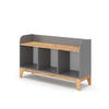 KINDERSITZBANK Malia Grau 107.2 x 63.8 cm - Eichefarben/Grau, Holzwerkstoff (107.2/63.8/30.6cm) - VitaliSpa
