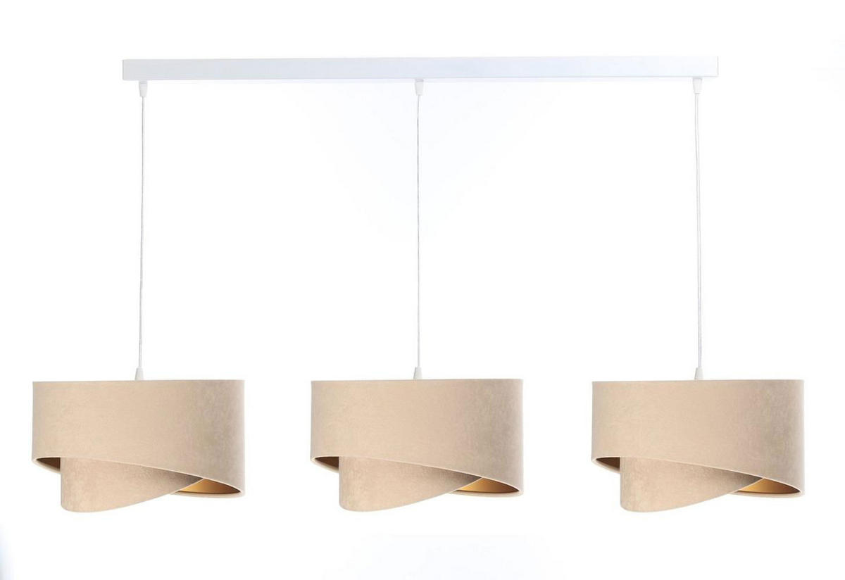 HÄNGELEUCHTE Gold 30/18 cm - Beige, Kunststoff (30/0.3/18cm) - ONZENO