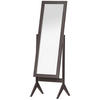 STANDSPIEGEL Erhöhte Füße Ganzkörperspiegel Schminkspiegel Pflegeleicht MDF - Braun, Glas (46/148/47cm) - HOMCOM