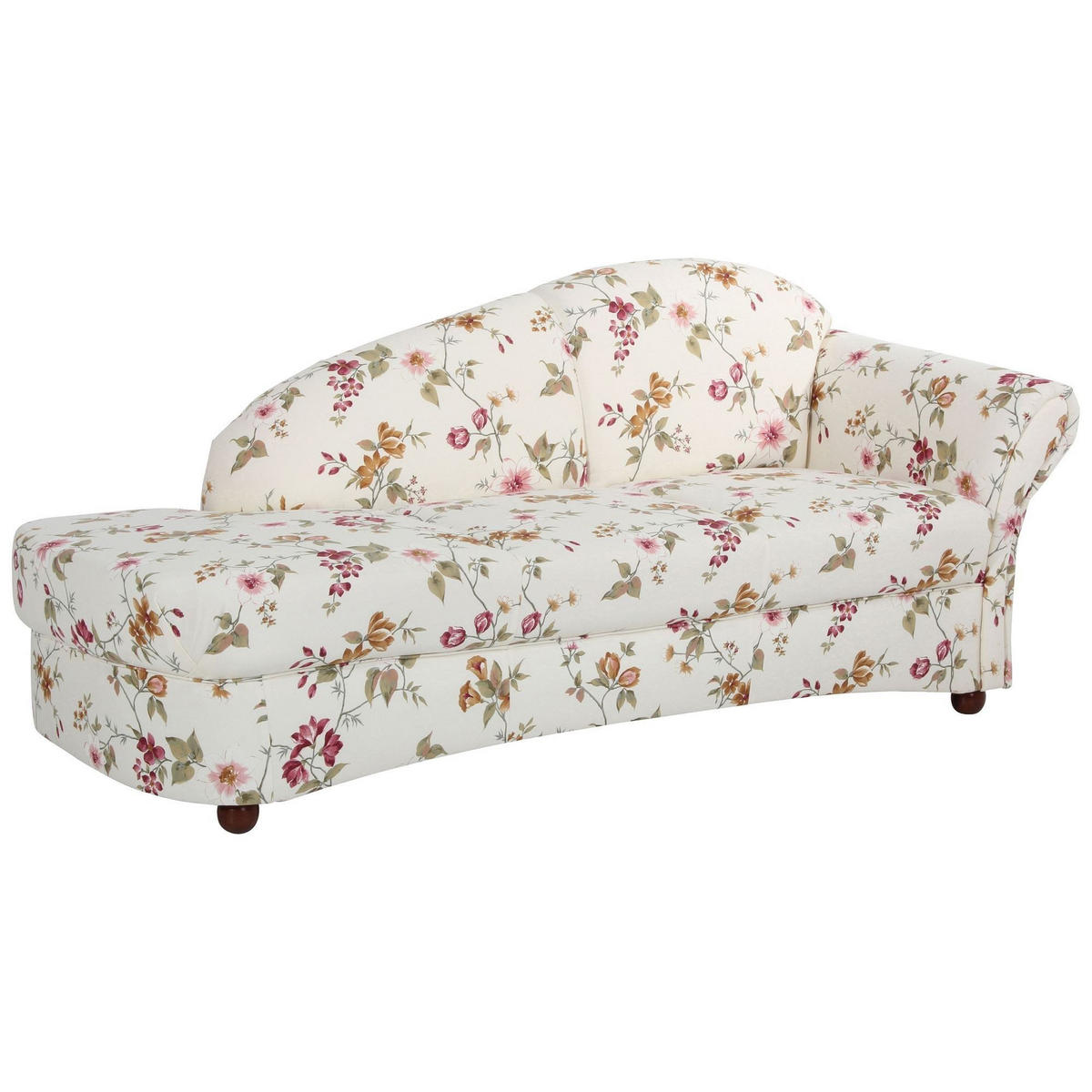 RECAMIERE Armlehne rechts Kama Bezug Flachgewebe Buche nussbaum dunkel / weiß - Weiß, Kunststoff (191/83/81cm) - 58aufmkessel