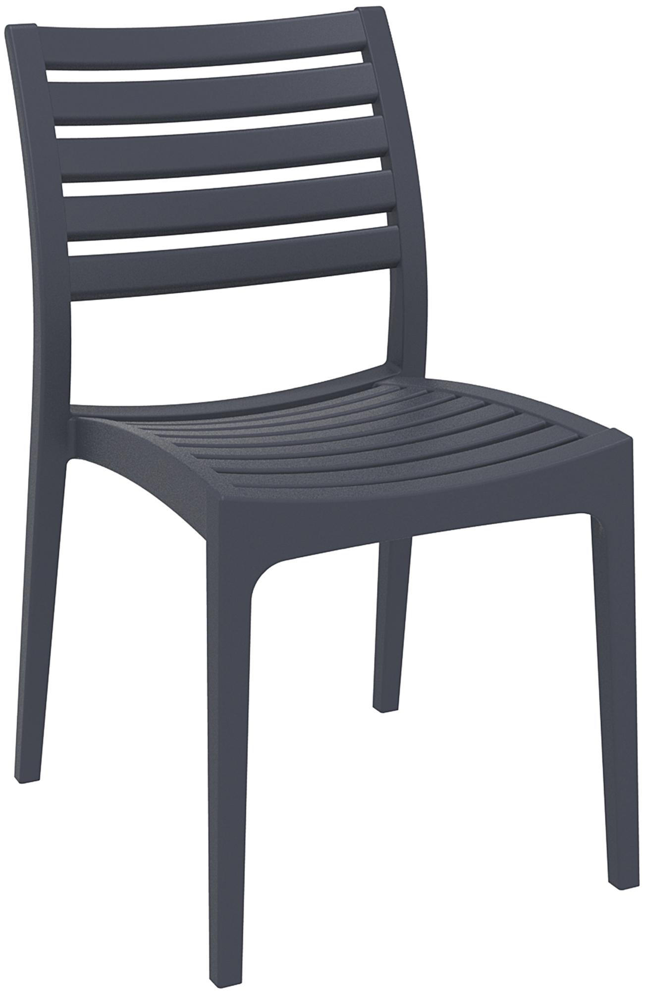 GARTENSTUHL Kunststoff dunkelgrau - Dunkelgrau, Kunststoff (48/82/58cm) - CLP