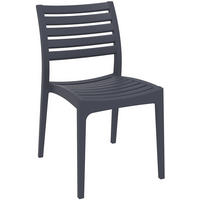 GARTENSTUHL Kunststoff dunkelgrau - Dunkelgrau, Kunststoff (48/82/58cm) - CLP