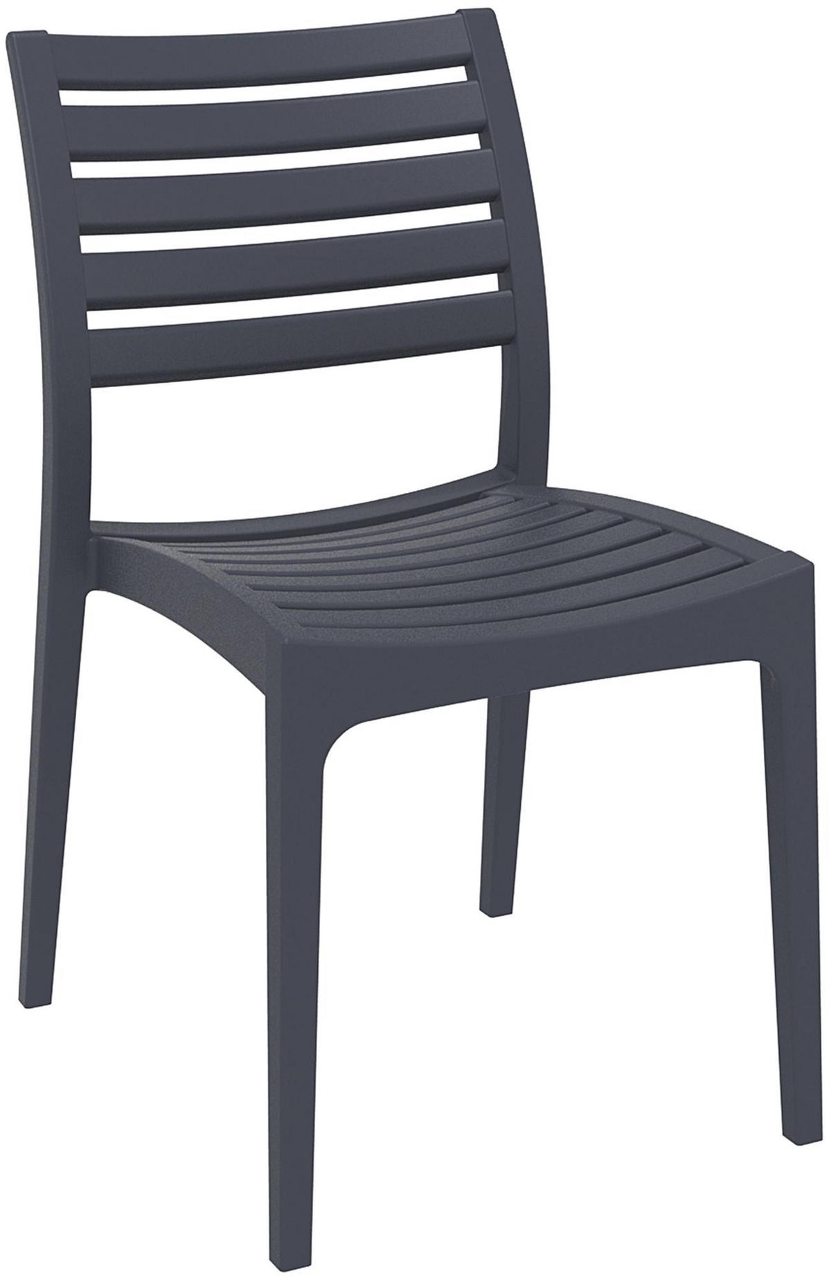 GARTENSTUHL Kunststoff dunkelgrau - Dunkelgrau, Kunststoff (48/82/58cm) - CLP