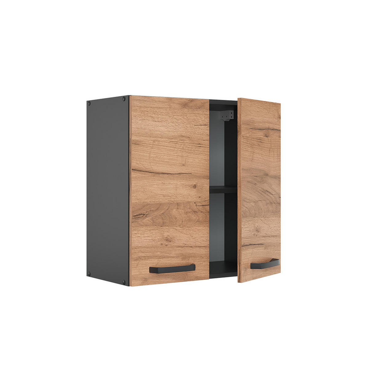 HÄNGESCHRANK R-Line Goldkraft Eiche 60 cm - Anthrazit/Eiche Wotan, Holzwerkstoff (60/60/31cm) - Vicco