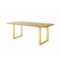 TISCH Artisan Eiche SOFTI U Ausziehbar 140x90/180 cm - Goldfarben/Eiche Artisan, Holzwerkstoff (180/90/75.6cm) - Sepro Meble
