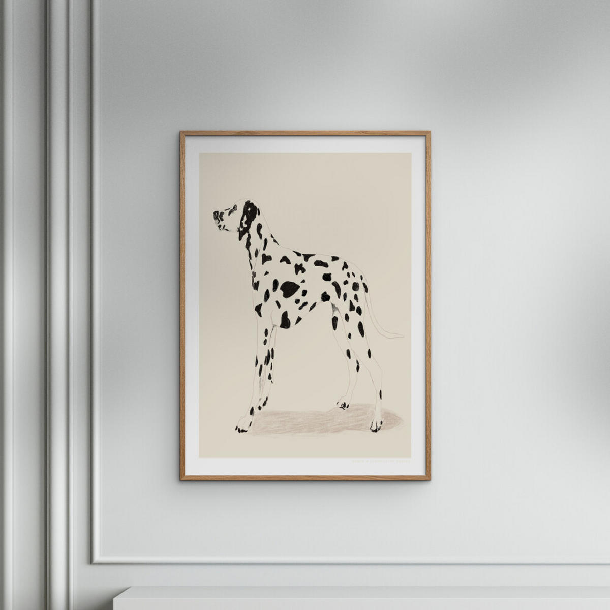 POSTER mit Rahmen Jenny Liz Rome - Dalmation - Eichefarben/Naturfarben, Holz/Papier (50/70cm) - Poster&Frame