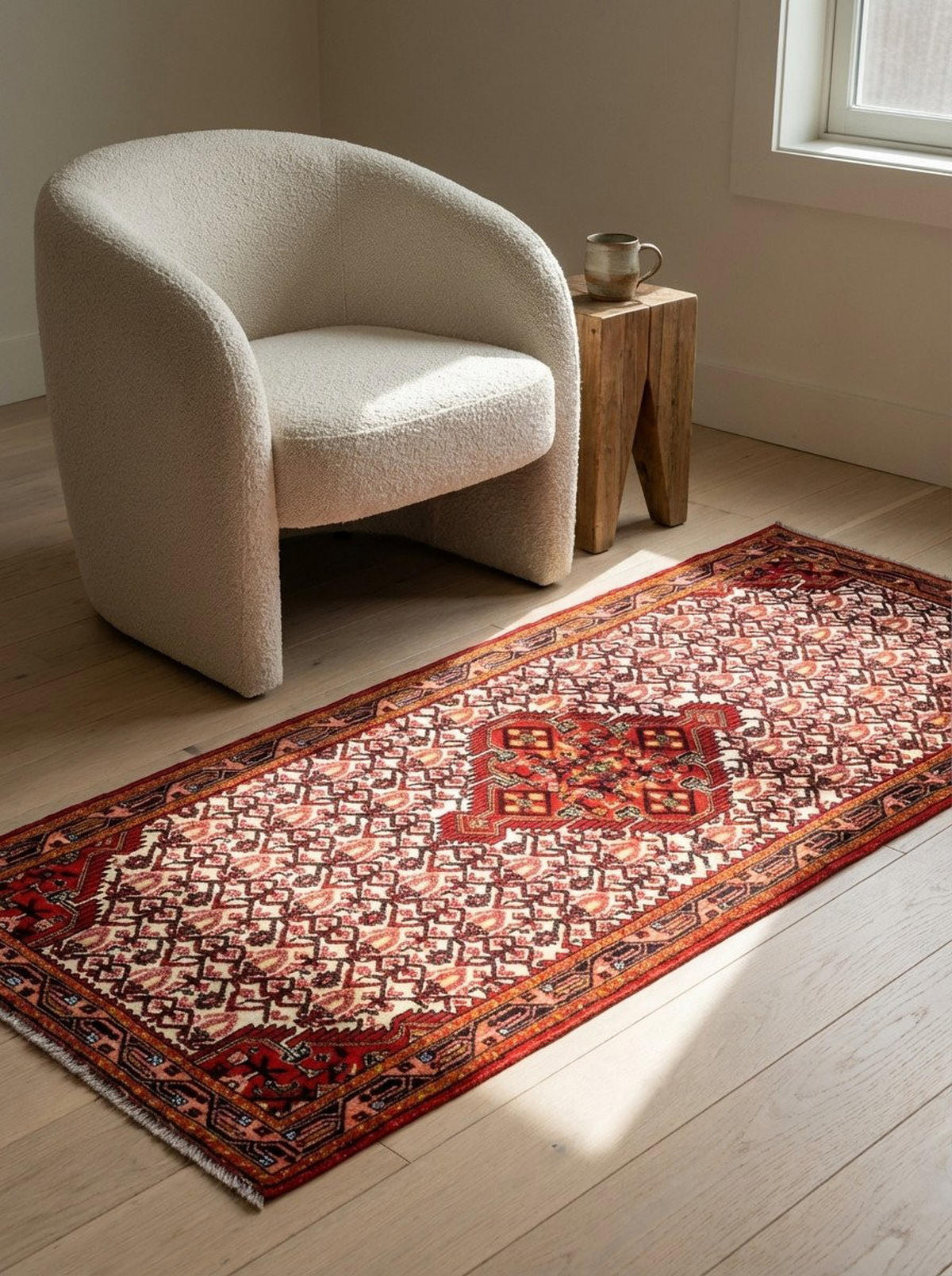 TEPPICH Assadabad Mehrfarbig 189/81 cm Schurwolle - Multicolor, Textil (81/189cm) - Looma