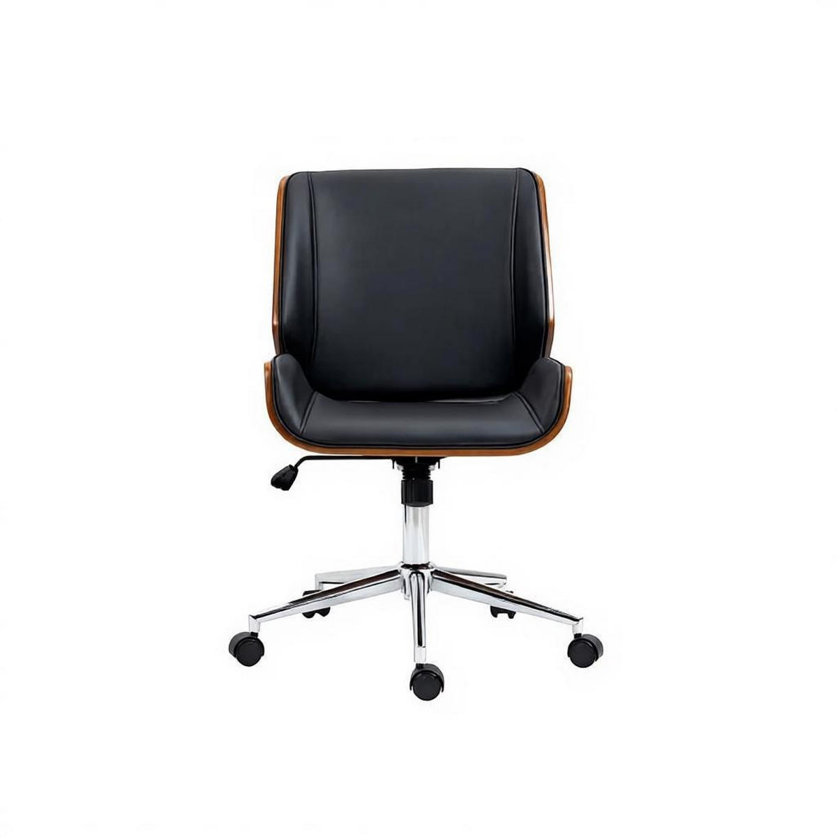 DREHSTUHL ergonomischer Bürostuhl höhenverstellbar 53x60x96 cm - Schwarz, Holzwerkstoff (53/86/60cm) - Gisaae