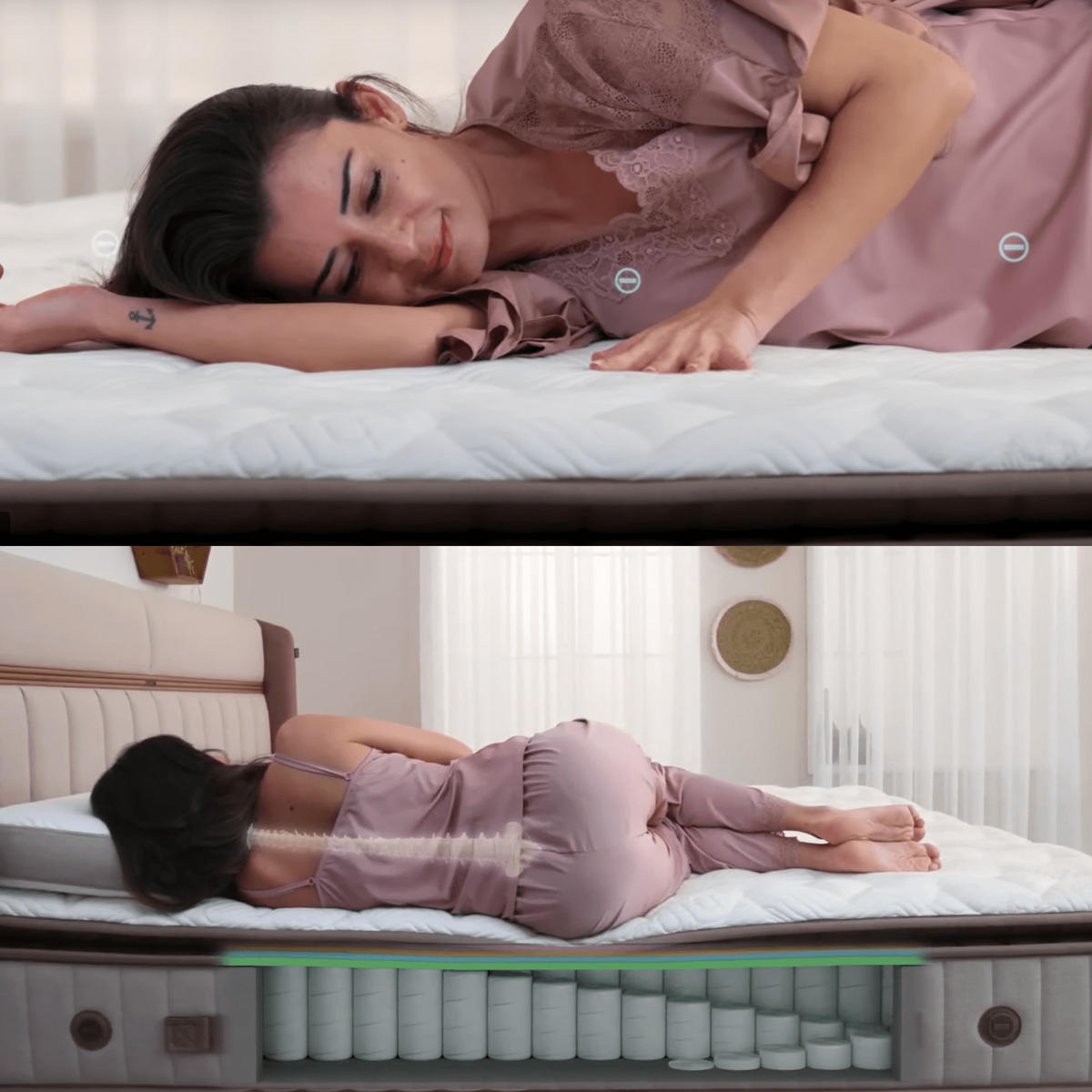 BOXBETT Biosalt Set 140x200 - Beige, Holz/Metall (140/200cm) - Bambi