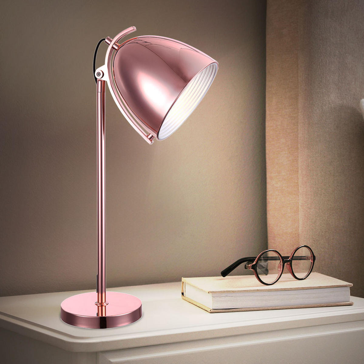 TISCHLEUCHTE JACKSON Kupfer - Kupferfarben, Metall (28/20/70cm) - Globo Lighting