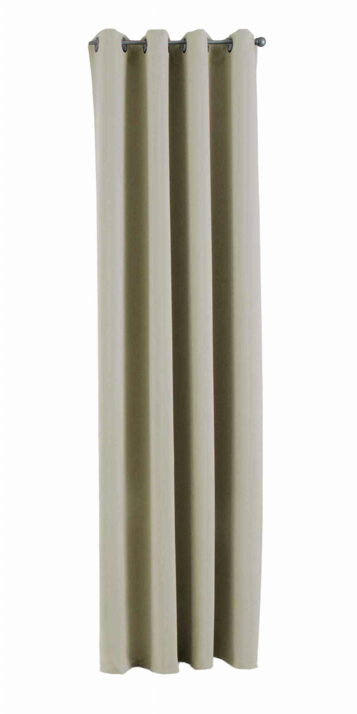 Gardinenbox Vorhang Beige 140x245 cm