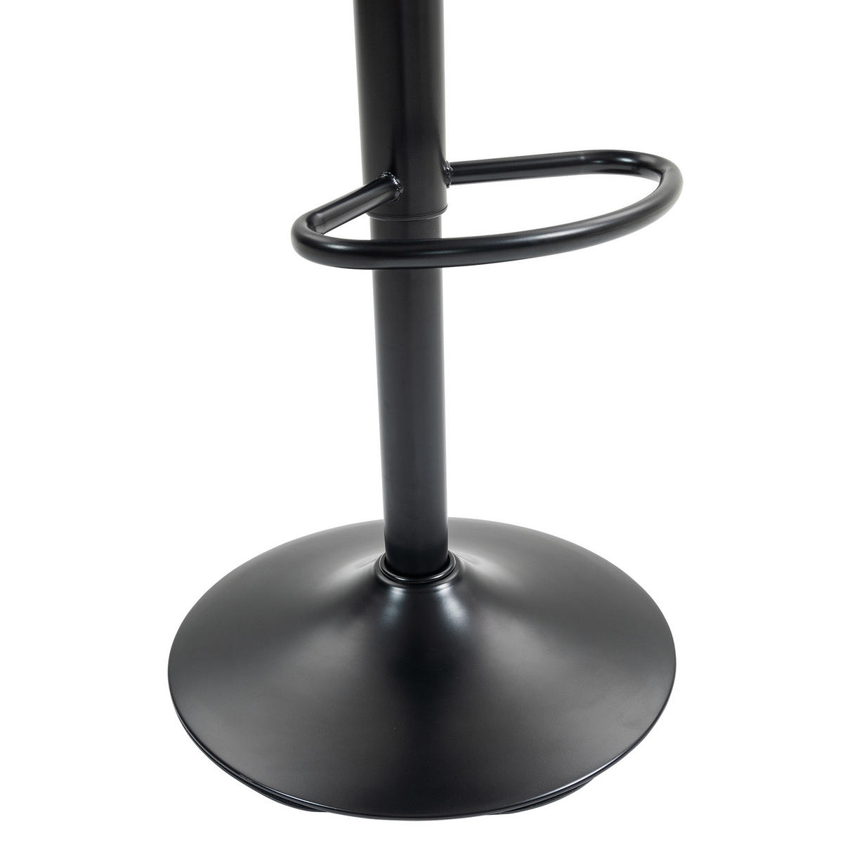 BARHOCKER 2er-Set höhenverstellbar drehbar Metall Black - Schwarz, Metall (44/80/43cm) - Meubliv