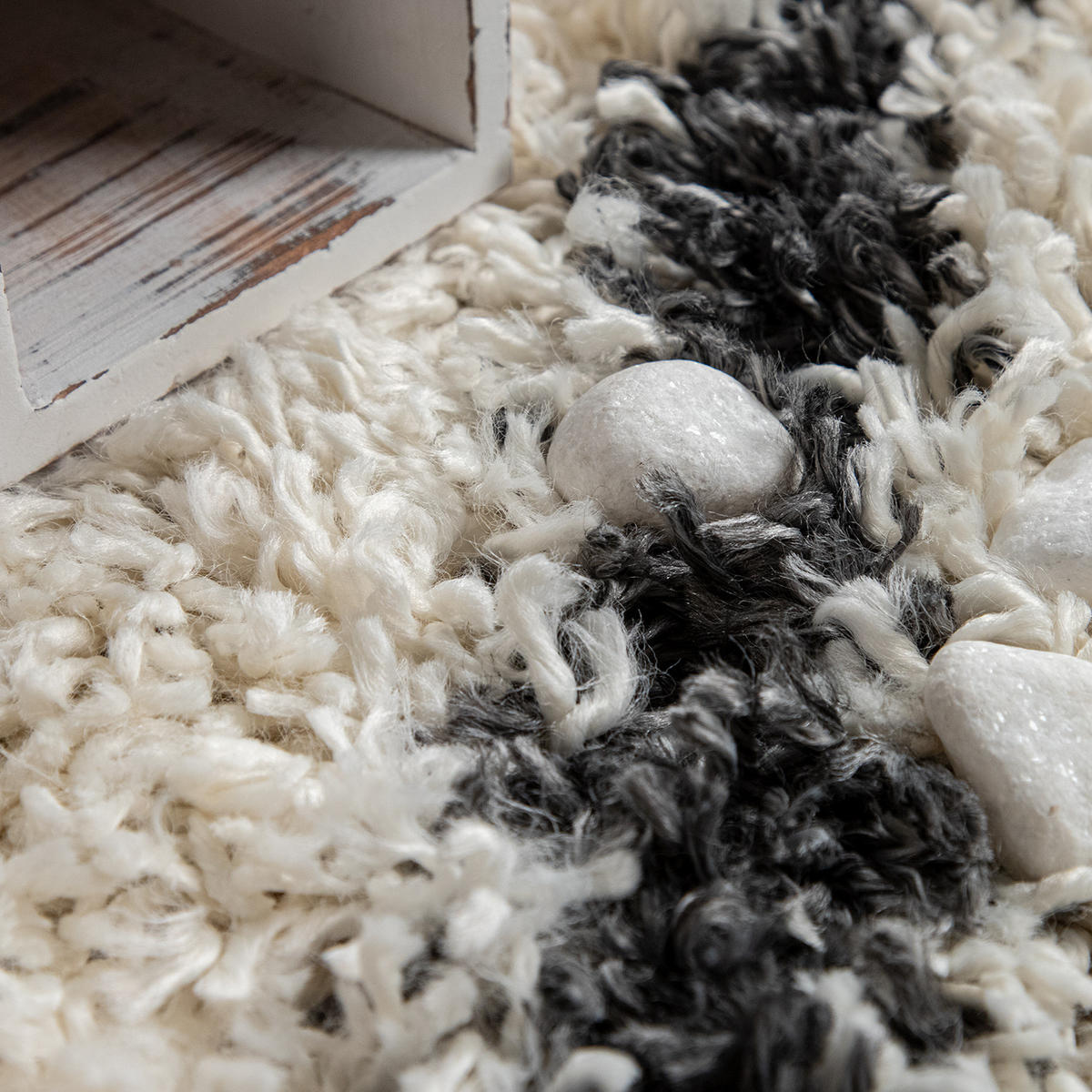 HOCHFLORTEPPICH 150/150 cm Kalmar 441 - Creme, Textil (150/150cm) - Paco Home