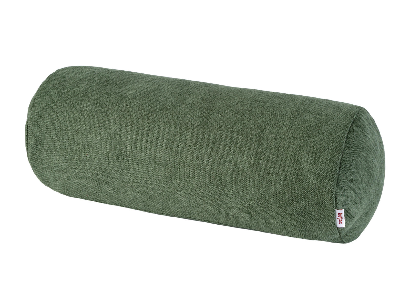NACKENROLLENHÜLLE FarbTon Chenille-Haptik oliven-grün 40/15 cm - Dunkelgrün, Textil (15/40cm) - beties Heimtextil