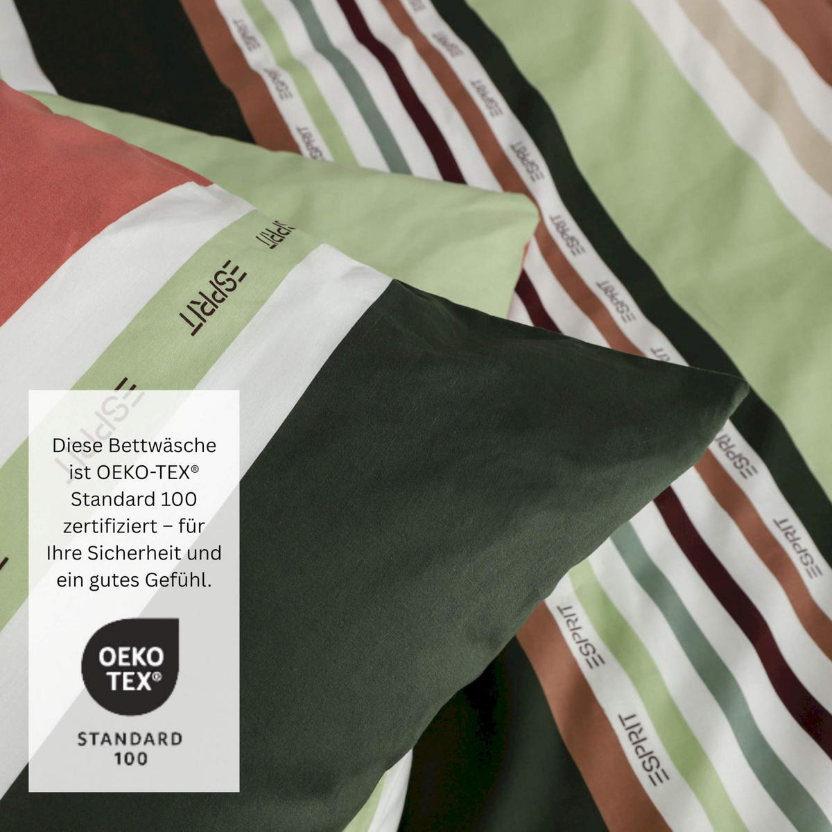 RENFORCÉ BETTWÄSCHE SALMLO - Multicolor, Textil (155/220cm) - Esprit