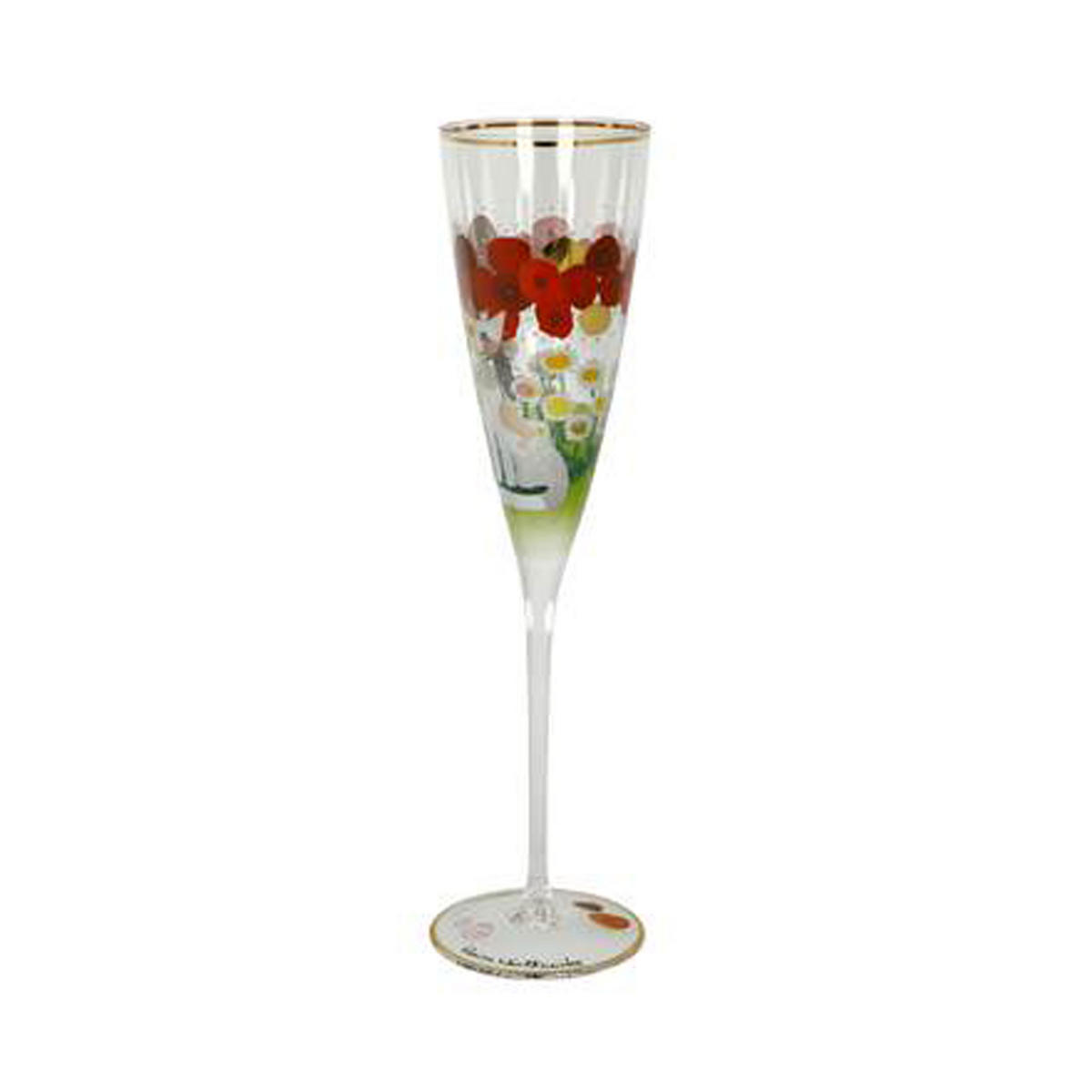 SEKTGLAS Rosina Wachtmeister - Lestate in giardino, Champagnerglas, Sekt, Glas - Multicolor, Glas (0.15L) - Goebel