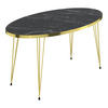 COUCHTISCH Skævinge 90/50/43 - Schwarz, Metall (50/90/43cm) - [en.casa]