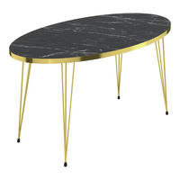 COUCHTISCH Skævinge 90/50/43 - Schwarz, Metall (50/90/43cm) - [en.casa]