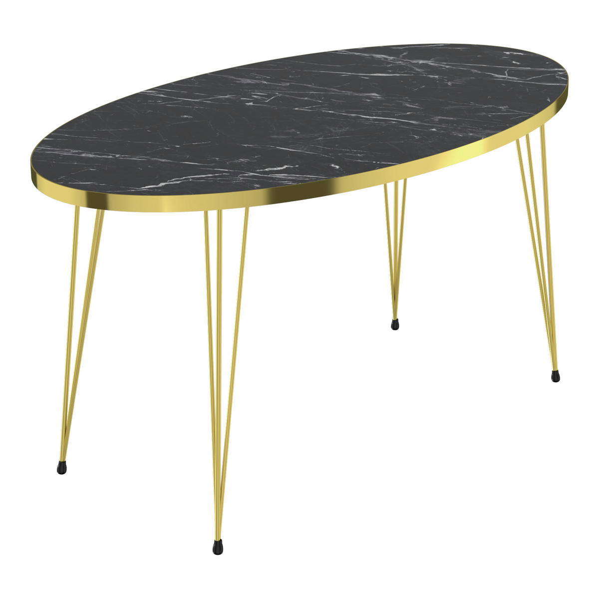COUCHTISCH Skævinge 90/50/43 - Schwarz, Metall (50/90/43cm) - [en.casa]