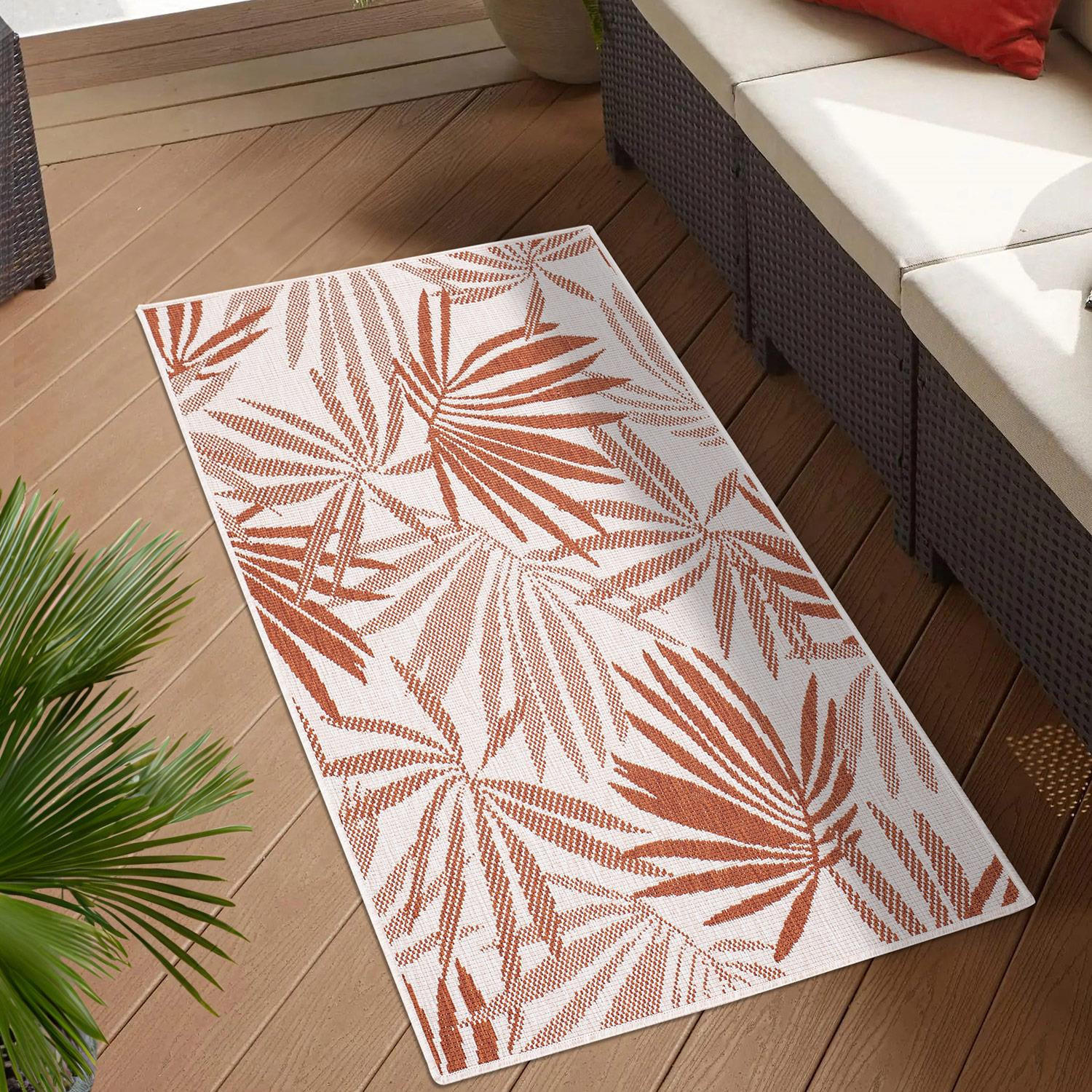 OUTDOOR-TEPPICH DuoRug 5771 Rot 80x150 cm - Rot, Textil (80/150cm) - carpet city