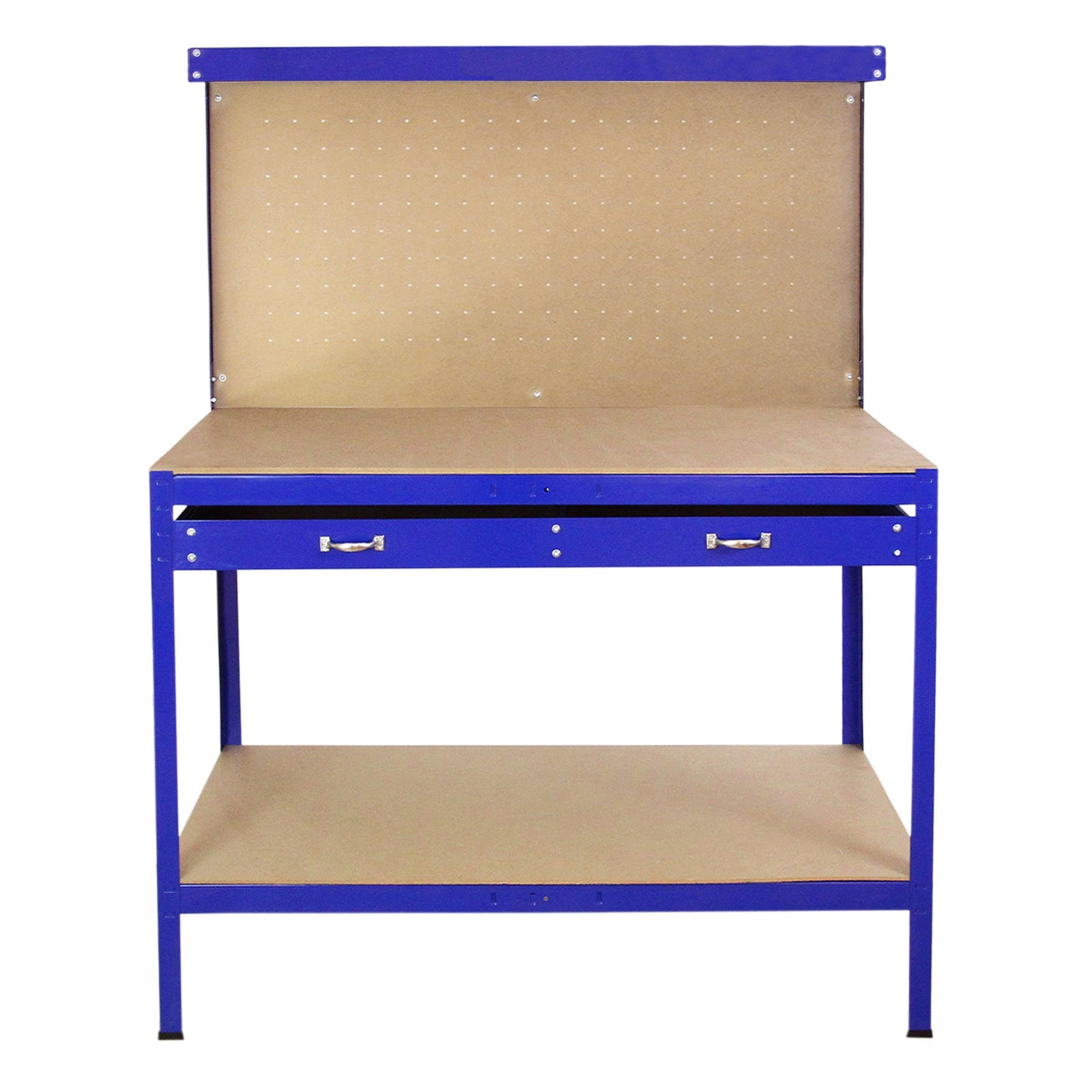 WERKBANK mit Stecktafel und Schublade Blau - Blau, Metall (44/81.5/78cm) - Monster Racking