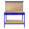 WERKBANK mit Stecktafel und Schublade Blau - Blau, Metall (44/81.5/78cm) - Monster Racking