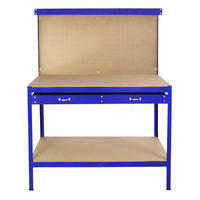 WERKBANK mit Stecktafel und Schublade Blau - Blau, Metall (44/81.5/78cm) - Monster Racking