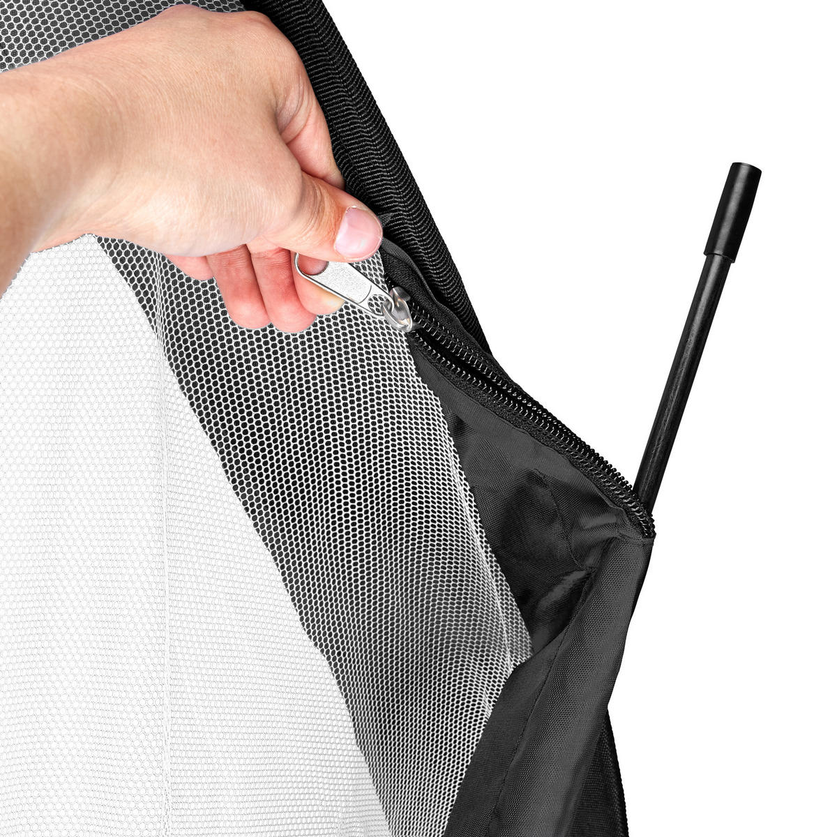 FUSSBALLTOR 2er Set Pop-up,inklusive Heringe und Tragetasche,schwarz - Schwarz, Textil (80/118cm) - tectake