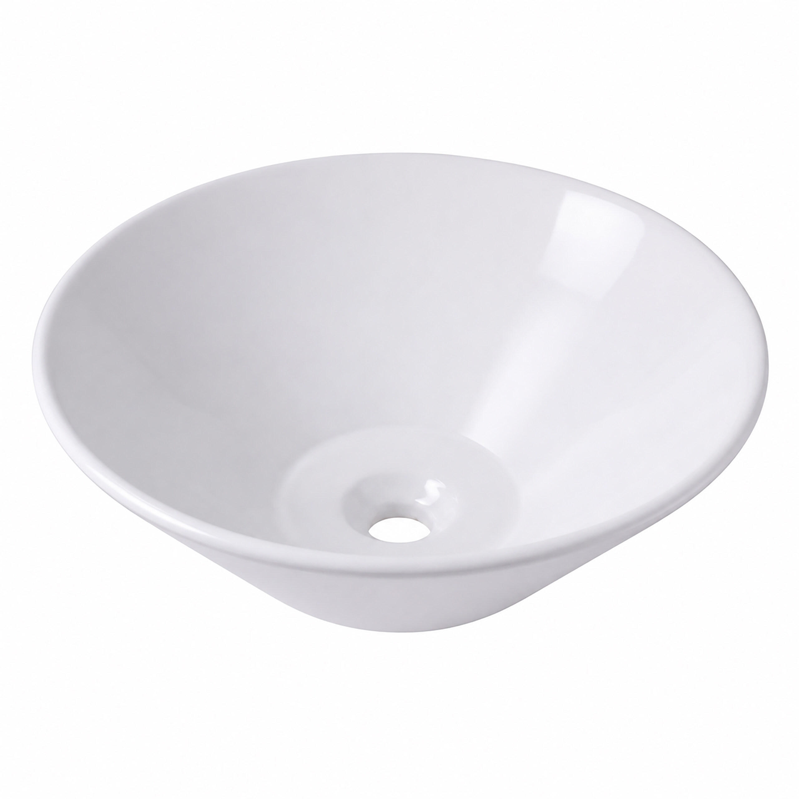 TVÄTTSTÄLL Vit ovanpåliggande sanitetsporslin utan blandarhål lotuseffekt 15/41.5/41.5 cm