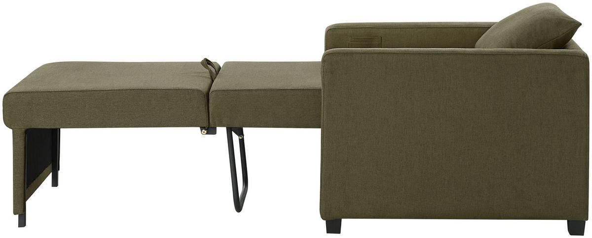 SCHLAFSESSEL Jerry Grün - Grün, Textil (74/89/91cm) - ATLANTIC home collection