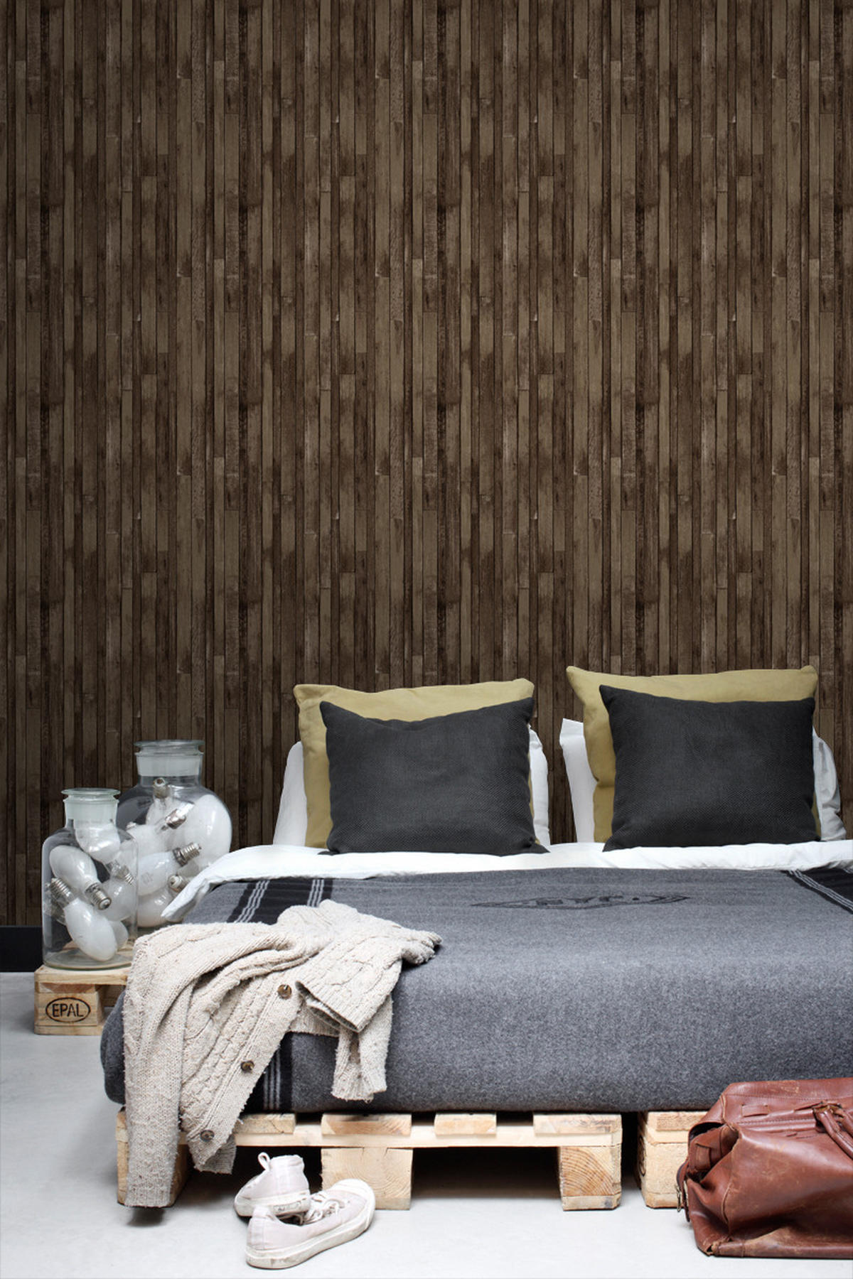 TAPETE Holz-Optik 53 cm x 10.05 m - Braun, Papier (53/1000cm) - ESTAhome