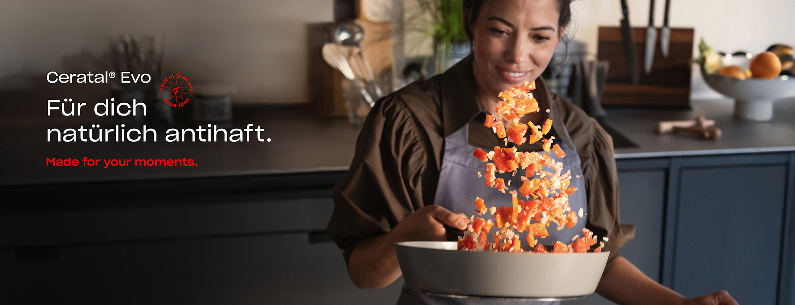 Ceratal® Evo; Für dich natürlich antihaft. Made für your moments.
