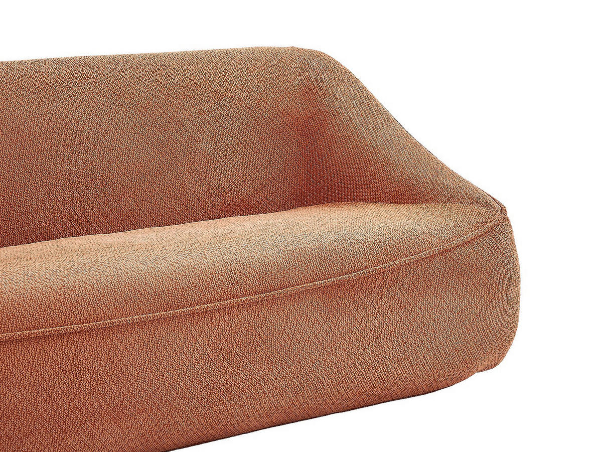 SOFA - 3 Personen - stoff - terracotta Kireba - Terracotta, Textil (203/74/103cm) - Vente-Unique