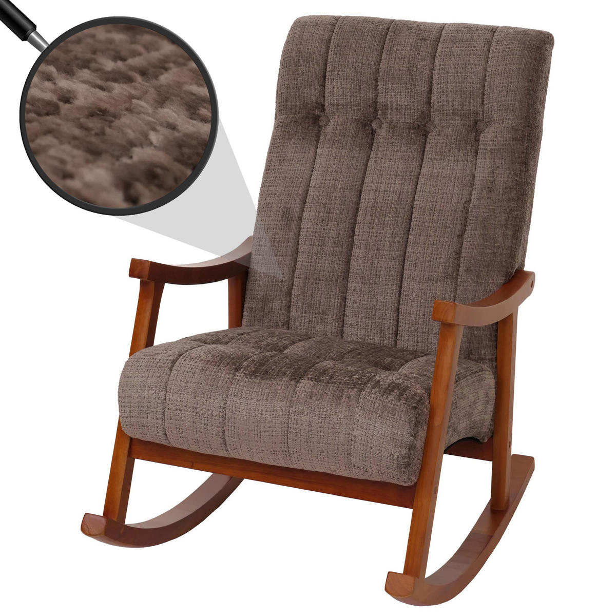 SCHAUKELSTUHL Braun - Braun, Textil (64/97/85cm) - MCW