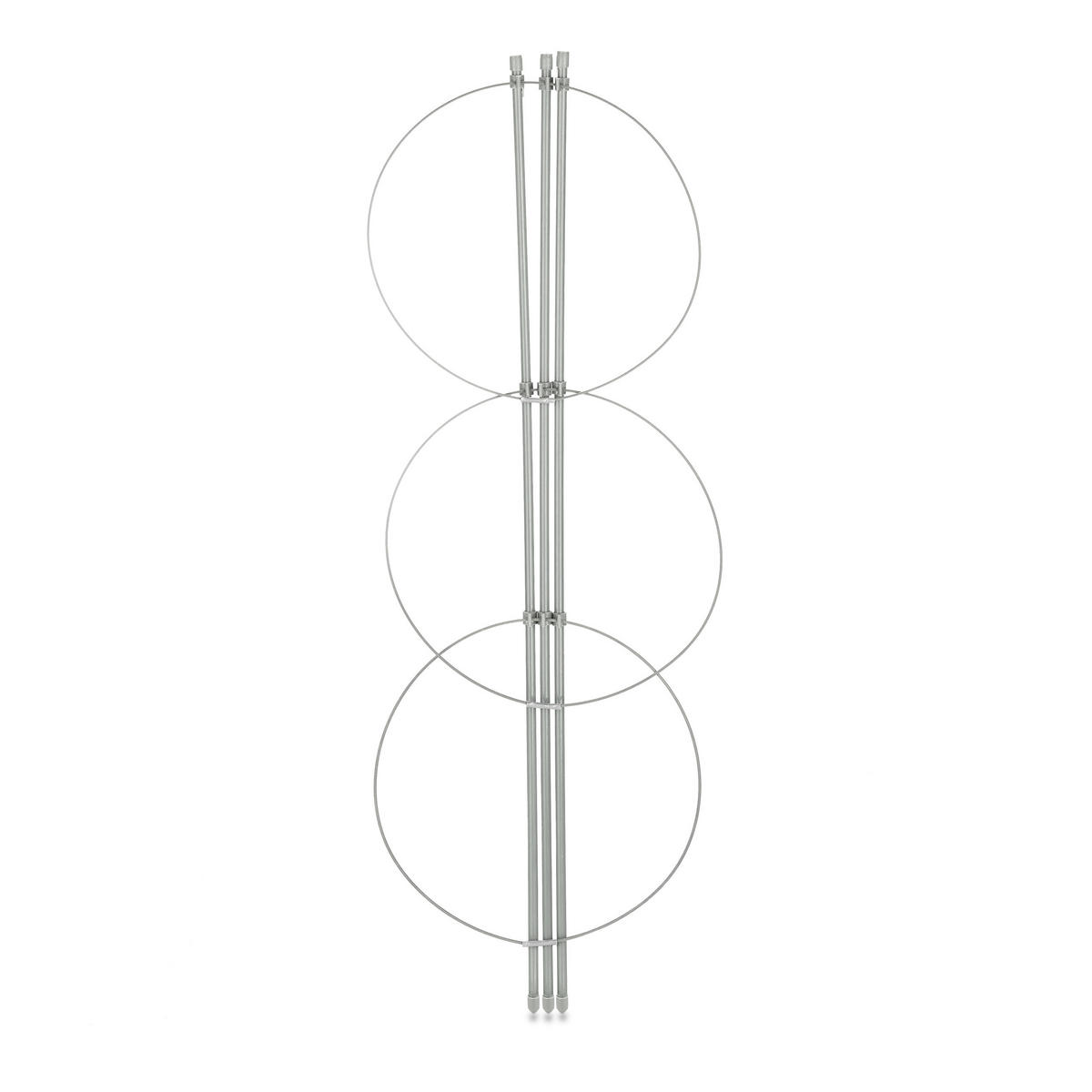 4XRANKHILFE - Grau, Kunststoff/Metall (22/60/22cm) - Relaxdays