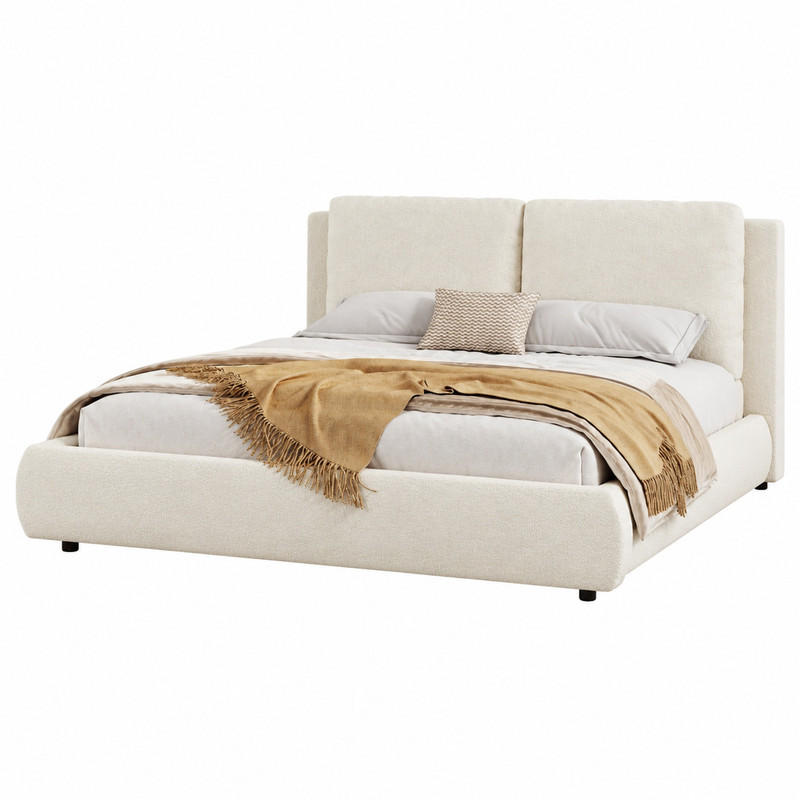 Beauniv Bett Beige 180x200 cm