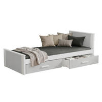 JUGENDBETT Aldo - Weiß/Grau, Holz (90/200cm) - MIRJAN24