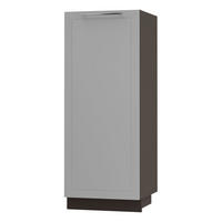 GESCHIRRSCHRANK Kvantum D5D/60/154 Dust Grey Matt / Lava Matt 60 / 59 / 154cm - Dunkelgrau/Grau, Holz/Holzwerkstoff (60/154/59cm) - Feldmann-Wohnen