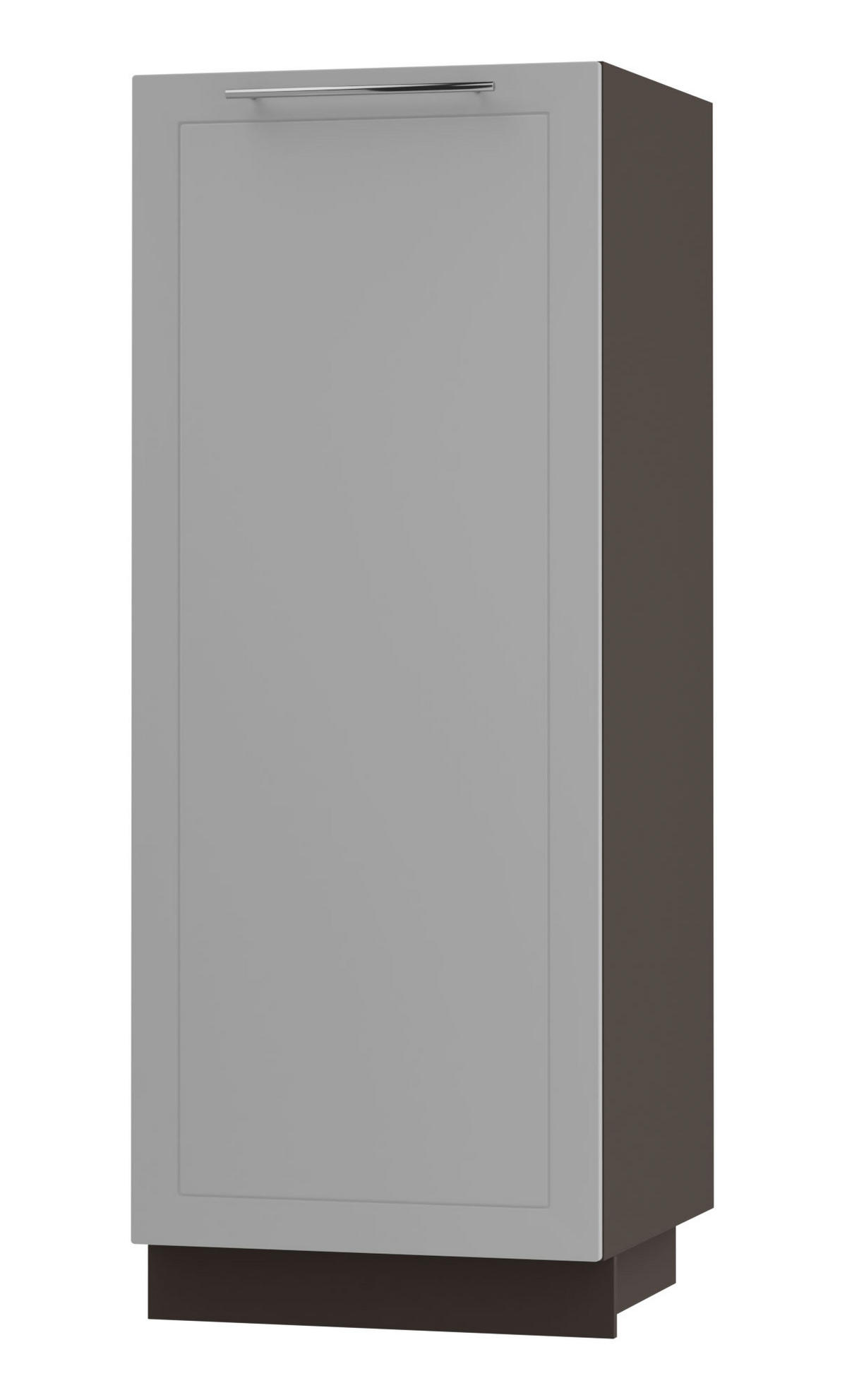 GESCHIRRSCHRANK Kvantum D5D/60/154 Dust Grey Matt / Lava Matt 60 / 59 / 154cm - Dunkelgrau/Grau, Holz/Holzwerkstoff (60/154/59cm) - Feldmann-Wohnen