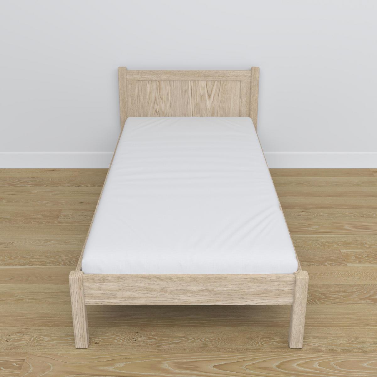 BETT N02 Sonoma Eiche 90/190 - Sonoma Eiche, Naturmaterialien/Holz (90/190cm) - N-Wood
