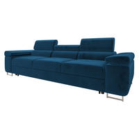 SCHLAFSOFA Torezio 3 Bis - Blau, Holz/Textil (263/90/102cm) - MIRJAN24