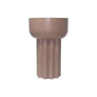 BEISTELLTISCH aus Metall - Beige - NILARA - Beige, Metall (40/40/60cm) - Vente-Unique