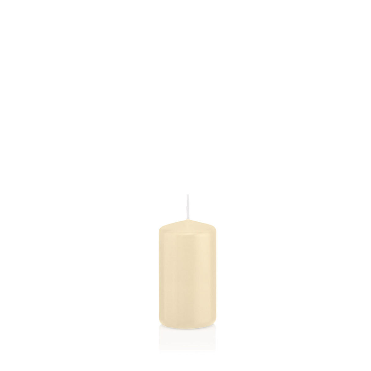 STUMPENKERZEN Bisquit Ø 38 x 80 mm, 24 Stück - Beige, Paraffin (4/8cm) - Wiedemann Kerzen