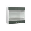 KÜCHENGLASSCHRANK Fame-Line Grün-Gold Landhaus 80 cm - Weiß/Grün, Holzwerkstoff (80/72/34.1cm) - Vicco